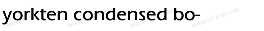 yorkten condensed bo字体转换